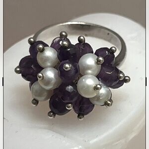 Hand made bead ring size 7